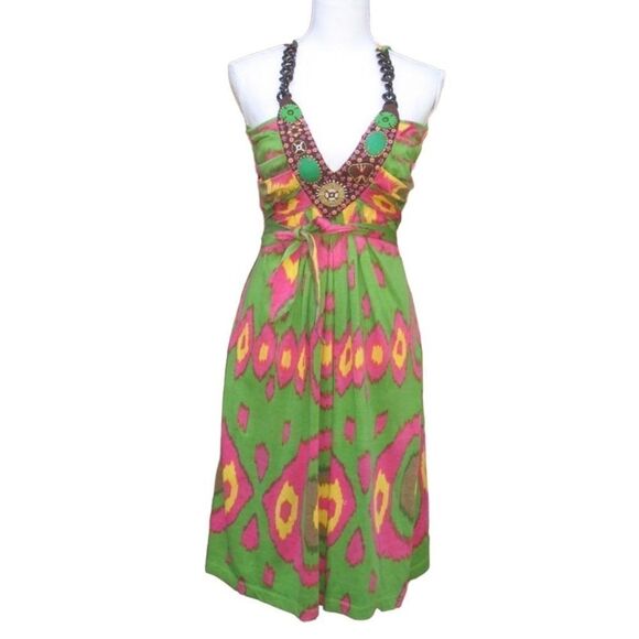 Anthropologie Ranna Gill Silk Dress - Picture 1 of 9